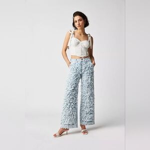 DL1961 X KSENIASCHNAIDER Zoie Wide-Leg Jeans NWOT